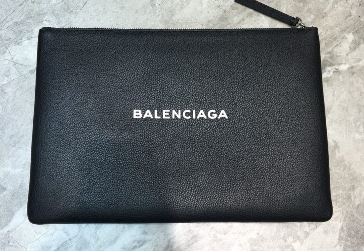 Balenciaga Bazaar Leather Large Clutch Elevates Fashion Statement for the Modern Individual