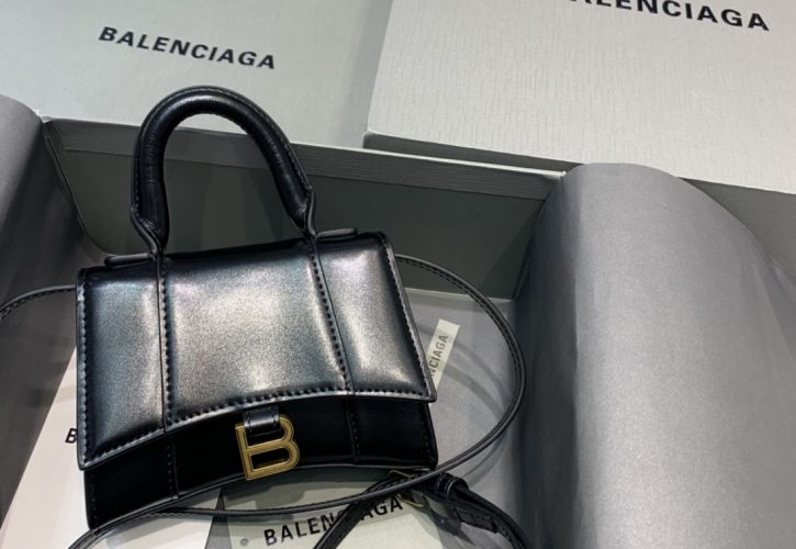 Balenciaga Hourglass Mini Leather Bag Takes Center Stage at Paris Fashion Week