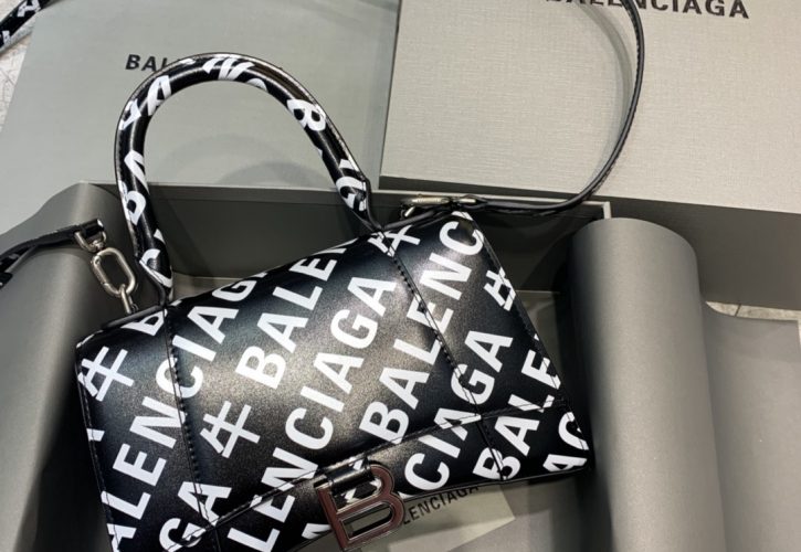 Balenciaga Hourglass XS Allover Logo Bag is the Must-Have Accessory for Fashion Enthusiasts
