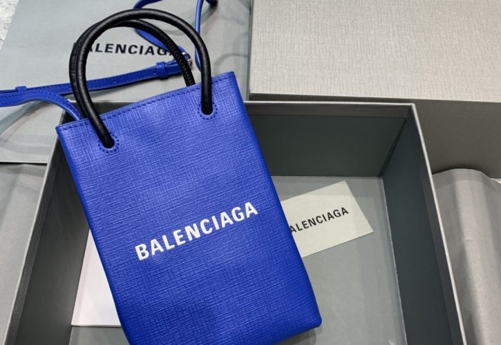 Balenciaga Phone Pouch Tote Navy Blsp 015 Redefines Fashion Forward Accessories